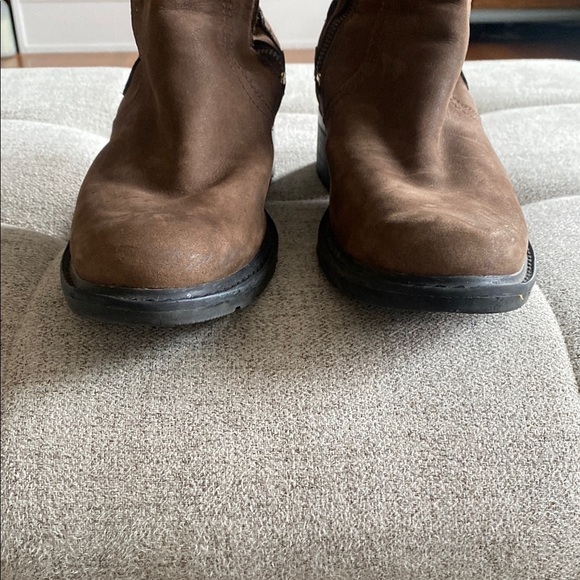 Timberland Lexiss Tall Nubuck buckle harness brown Leather riding bootsSize 9.5 - Picture 13 of 16